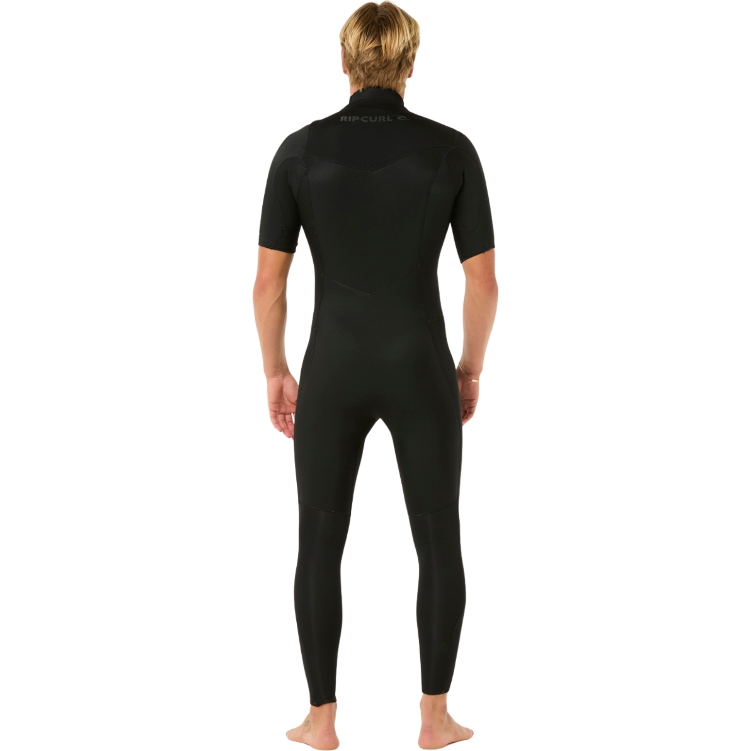 2026 Rip Curl Mens Dawn Patrol 2/2mm Short Sleeve Chest Zip Wetsuit 16VMFS - Black